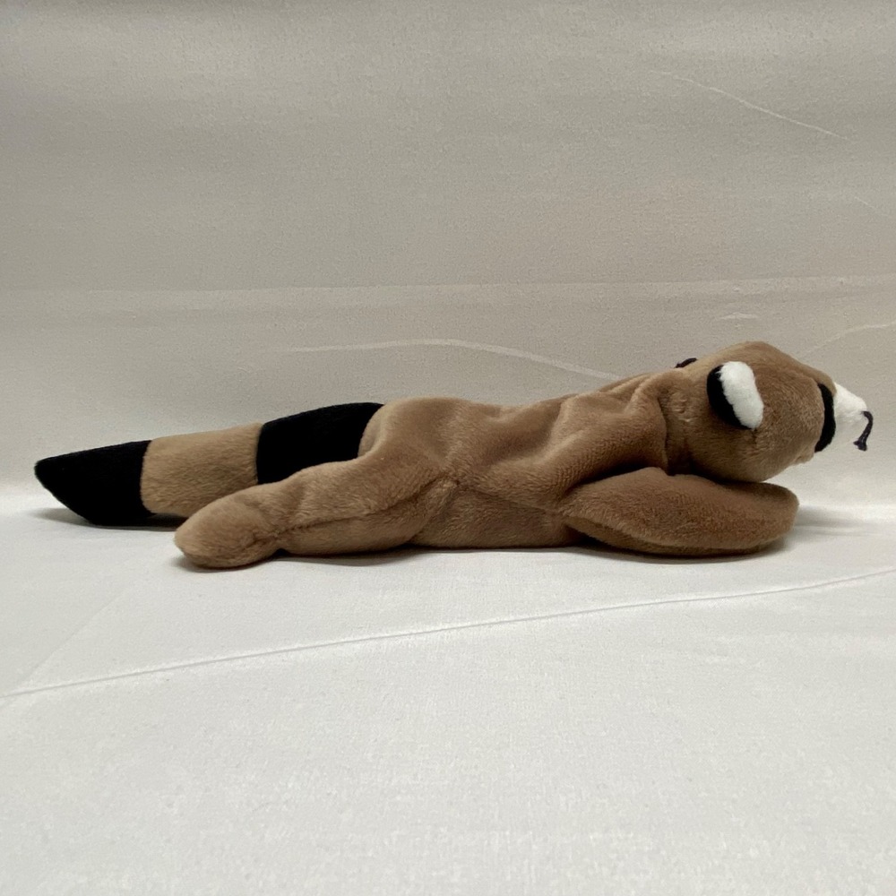 Vintage Ty Beanie Babies Ringo Baby Raccoon Retired 1995 Plush PVC Rare See Tags - Picture 10 of 16